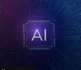 Minimalist AI logo: neural network brain, white glyph on transparent for purple header